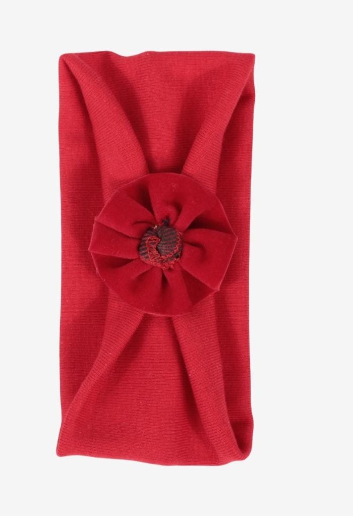 FASCETTA NEONATA ROSSA NATALE