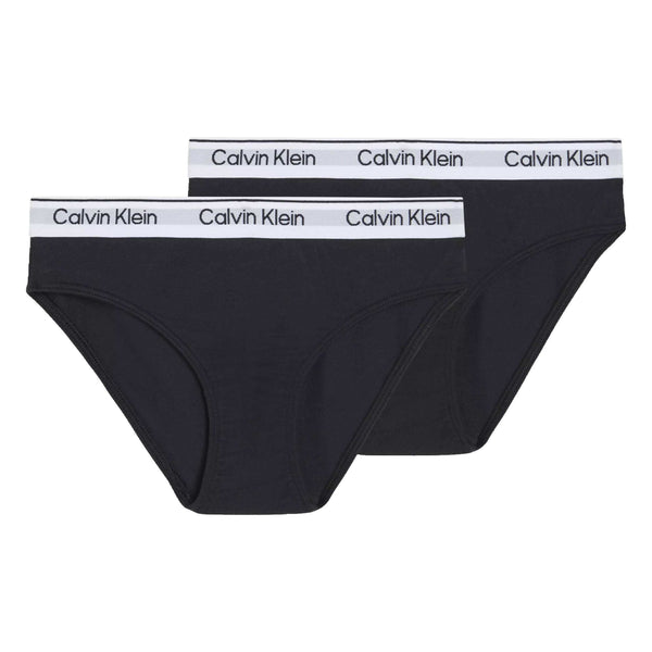 Set 2 Slip Bikini Ragazza Nero Calvin Klein
