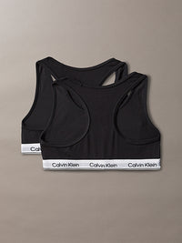 Set 2 Bralette Ragazza Nero Calvin Klein