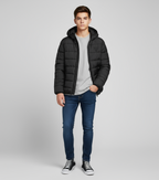 JACKET W/ZIP 100 GRAMMI  NERO