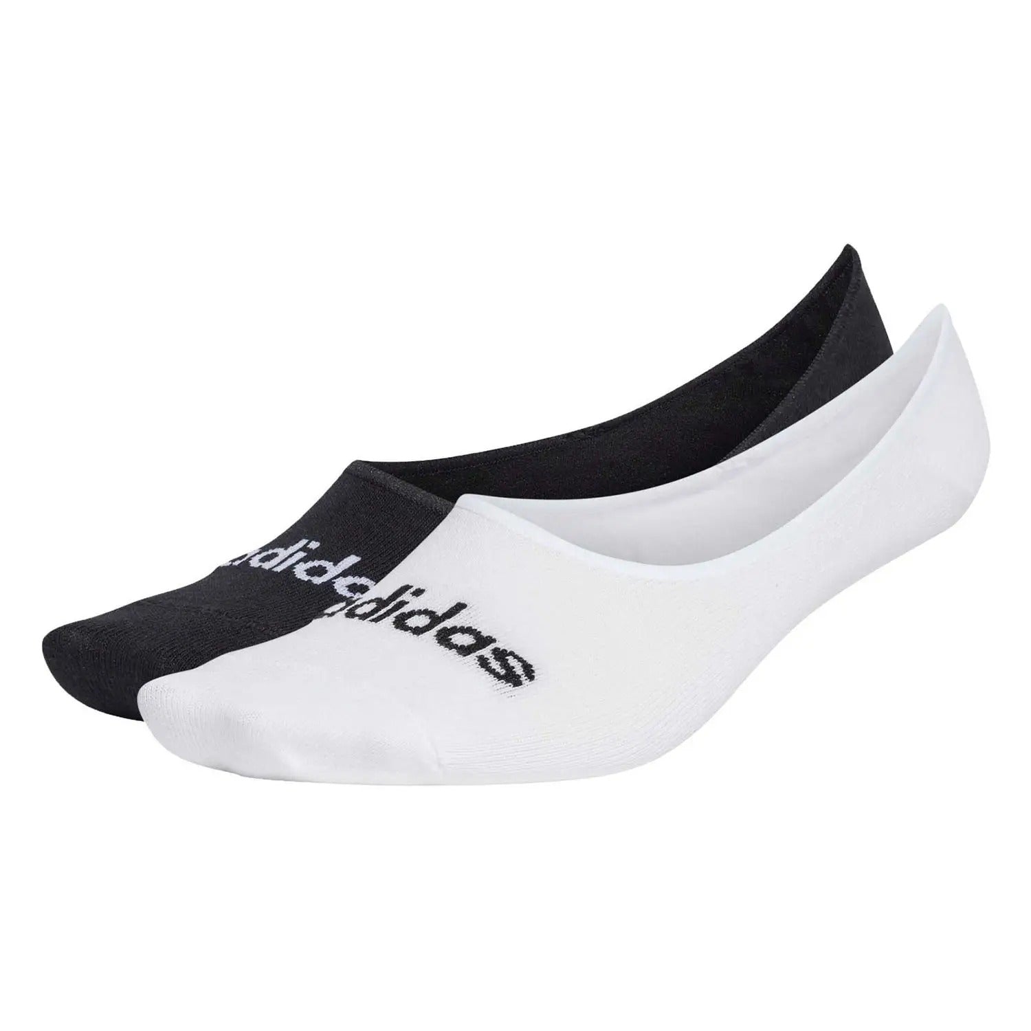 1 CONFEZIONE DI FANTASMINI ADIDAS COMPOSTA DA UNA COPPIA NERA E UNA COPPIA BIANCA