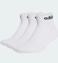 CALZE BIANCHE CON LOGO ADIDAS NERO- UNISEX