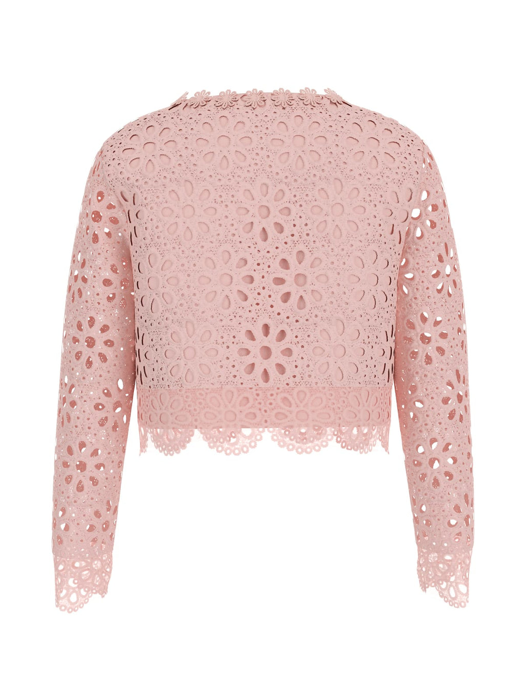 Lace Ls Blazer_cerem Giacchino Traforato Rosa Cipria Guess - Bambina