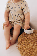 VESTITINO A MANICHE CORTE PER NEONATA - GOTS WOOLY ORGANIC