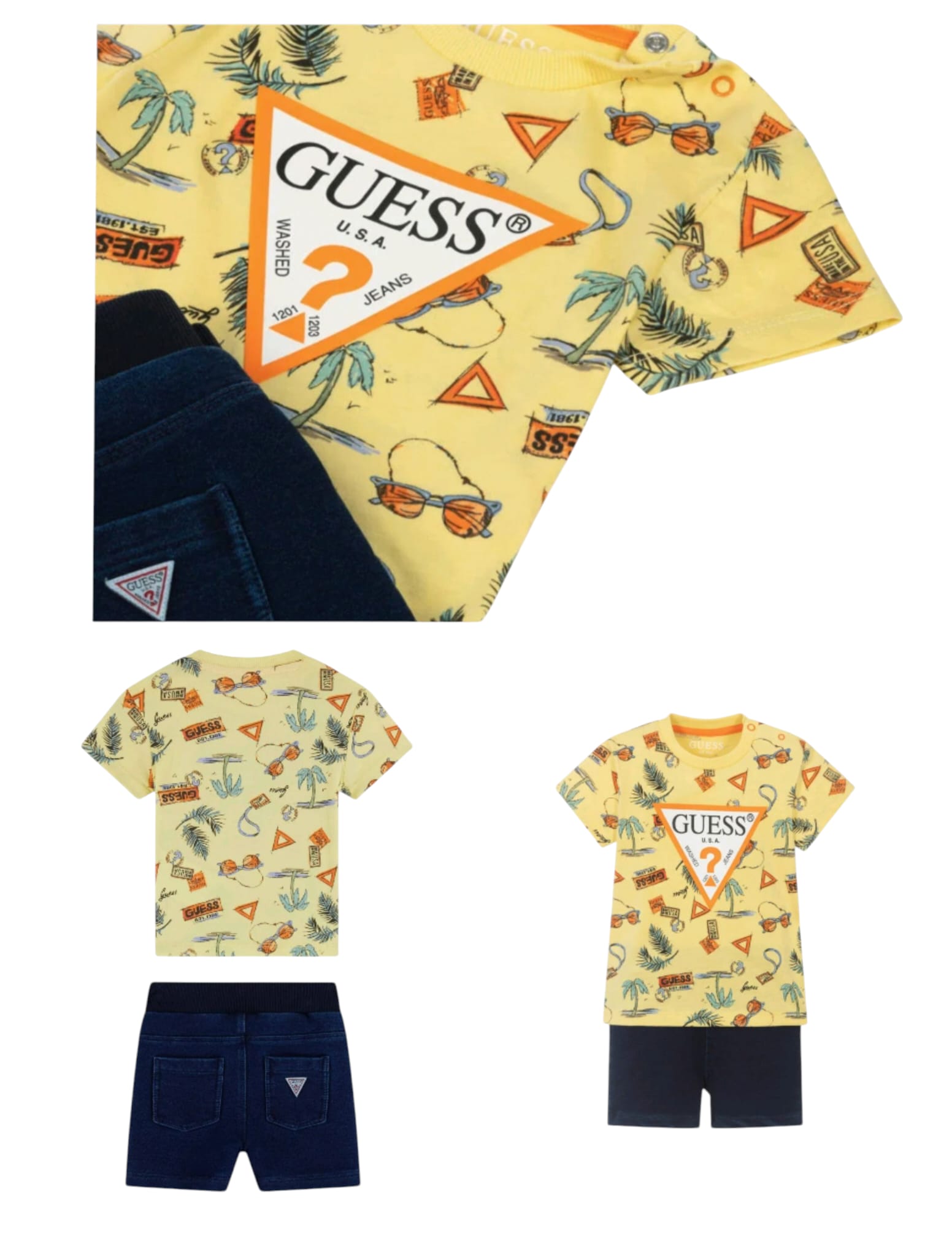 SET SS T-SHIRT+KNITD