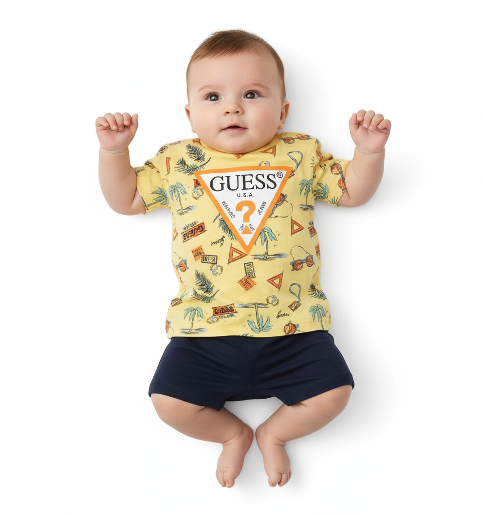 SET SS T-SHIRT+KNITD