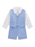 Set Guess Camicia + Gilet+ Pantaloncino - Neonato