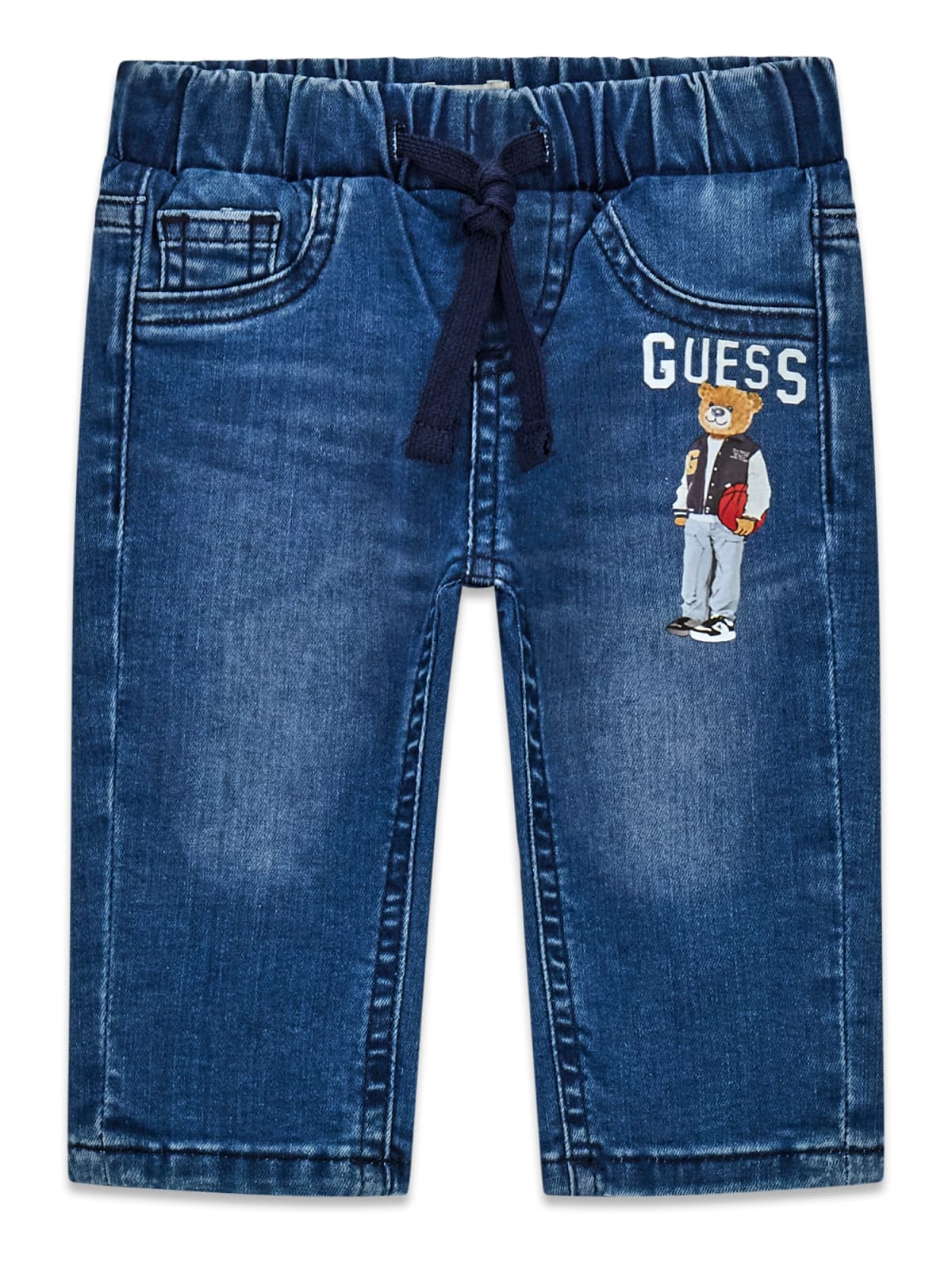 Pantaloni Blu Denim Guess Neonato