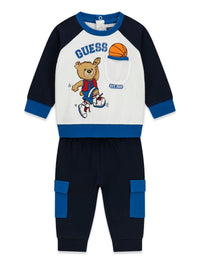 Completo Bianco Guess Neonato