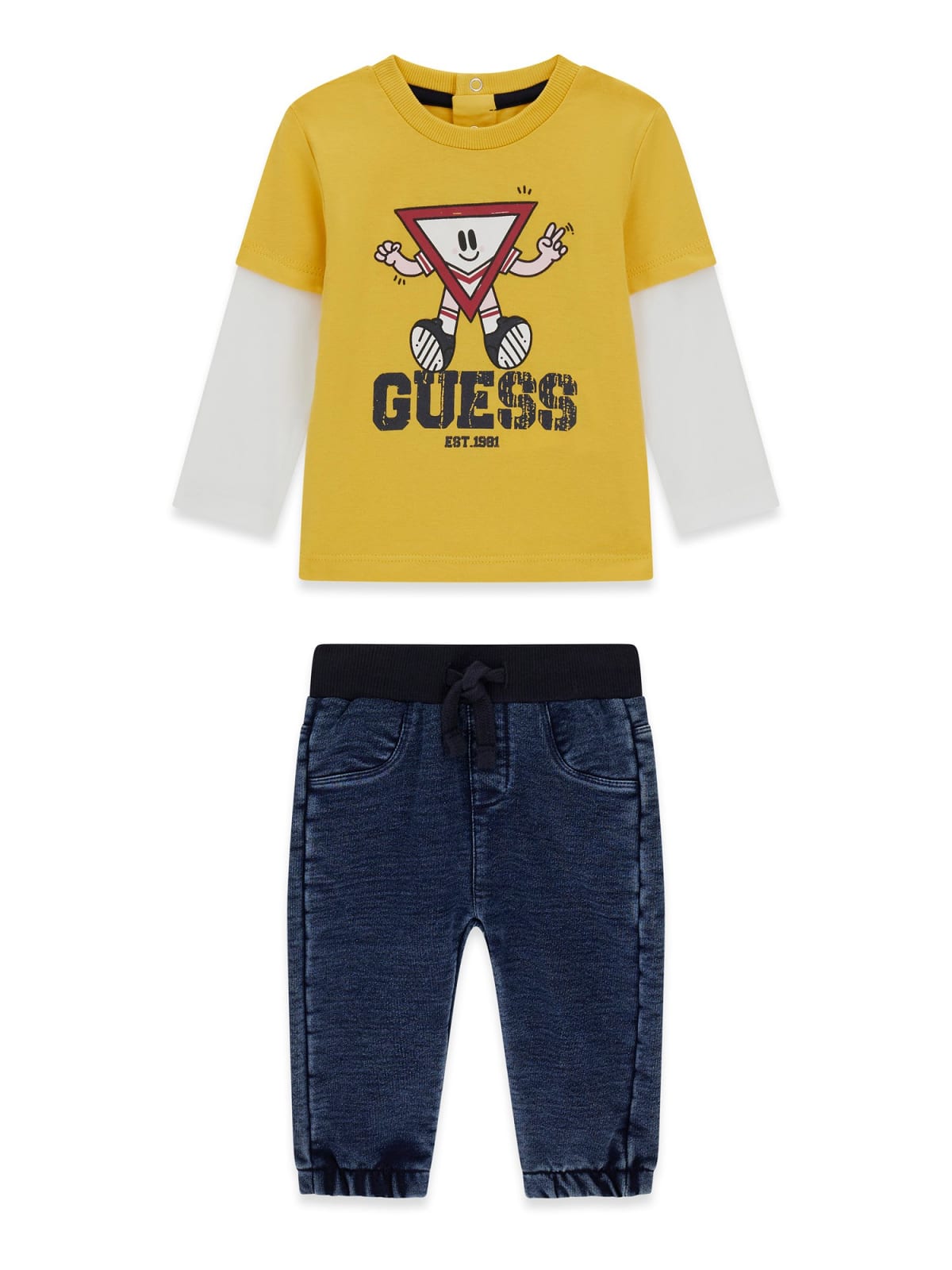 Completo Giallo Guess Neonato