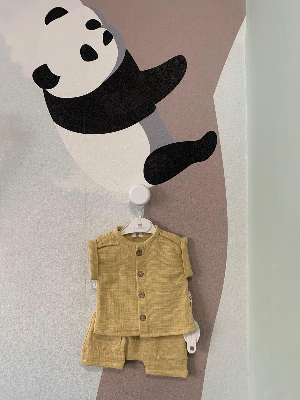 MAGLIETTA+PANTALONCINO IN COTONE CORREDINO