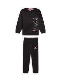 Tuta Felpata Sportiva Diadora Bambina/ragazza