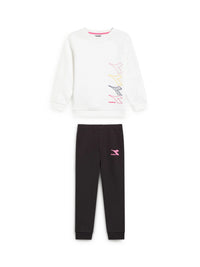 Tuta Felpata Sportiva Diadora Bambina/ragazza