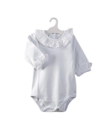 BODY NEONATA MANICA LUNGA CON COLLETTO