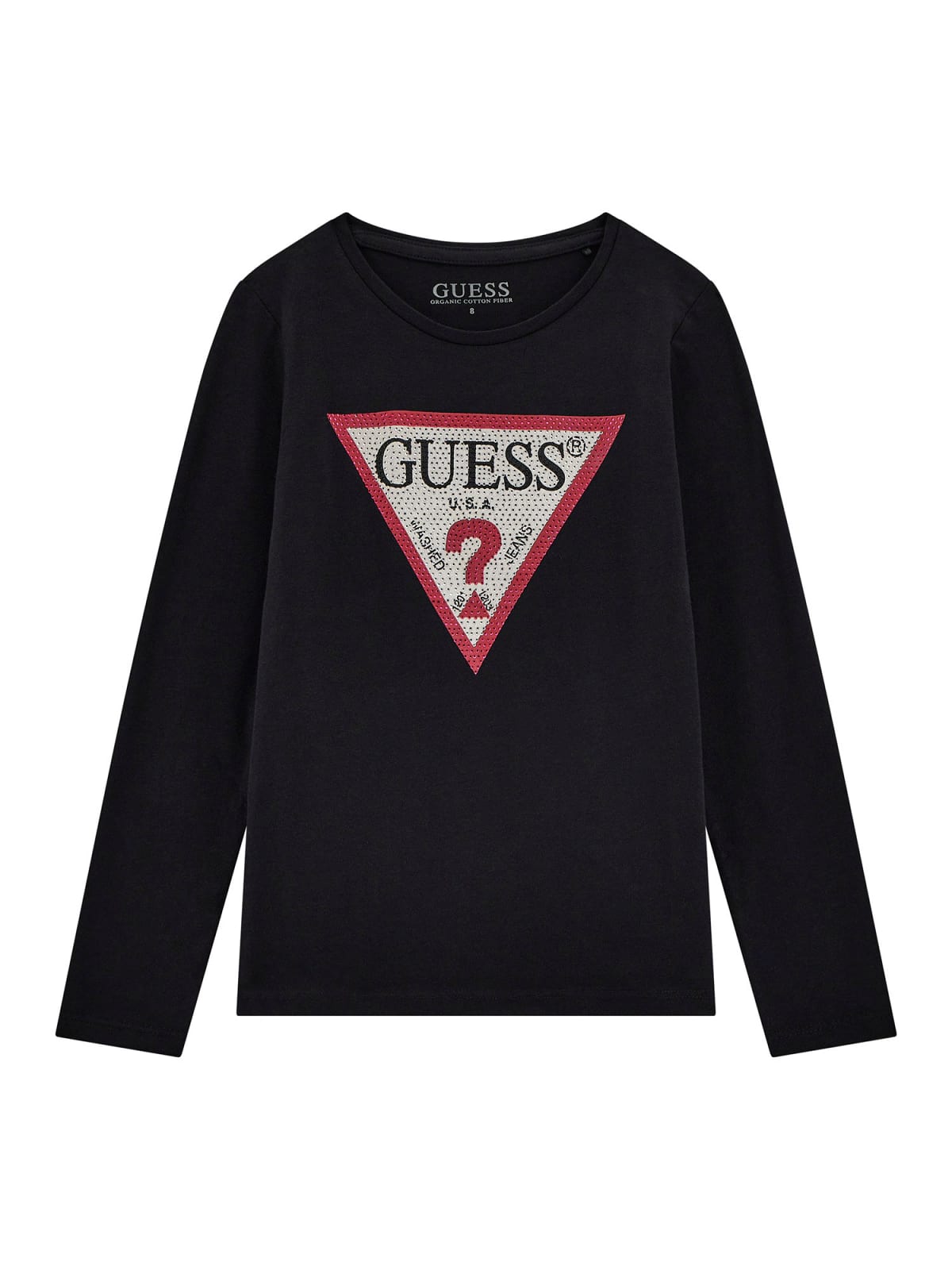T-shirt con Logo Guess e Strass - Bambina
