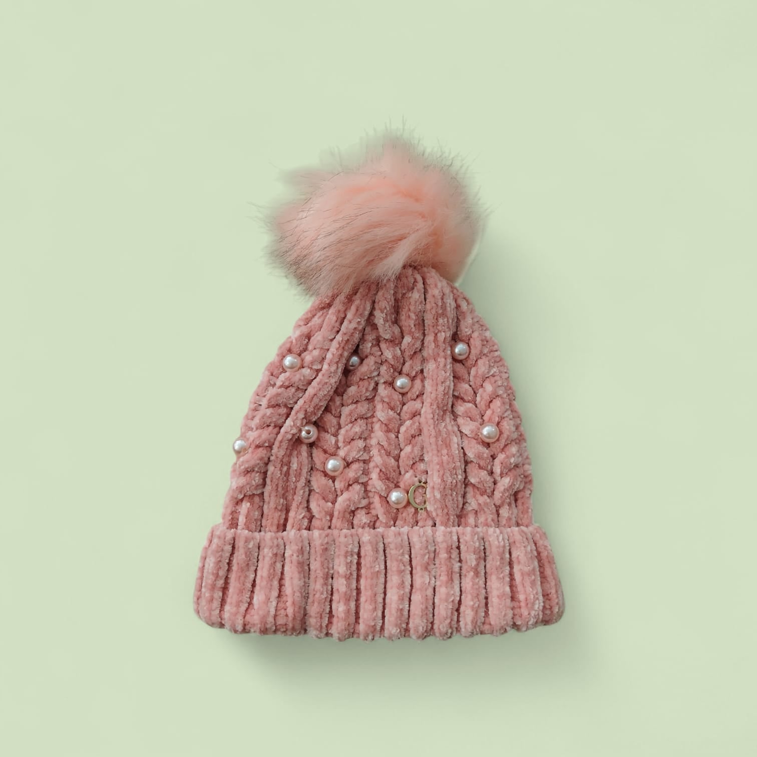 CAPPELLO CON PON PON E PERLE GUESS