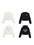 HOODED LS ACTIVE TOP W/ZIP