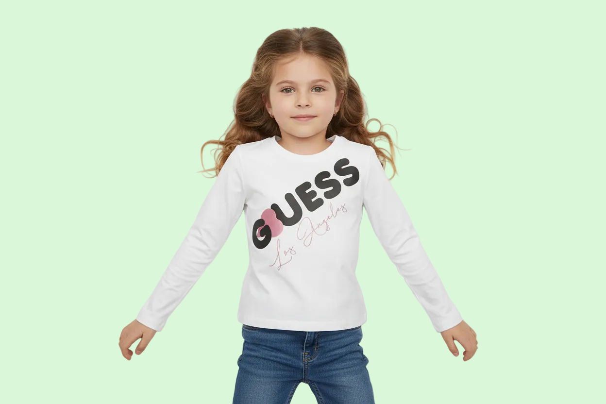 T-SHIRT CON SCRITTA GUESS