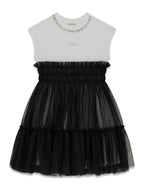 Vestito con Tulle e Strass Guess - Bambina