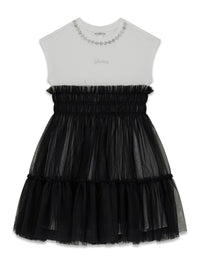 Vestito con Tulle e Strass Guess - Bambina