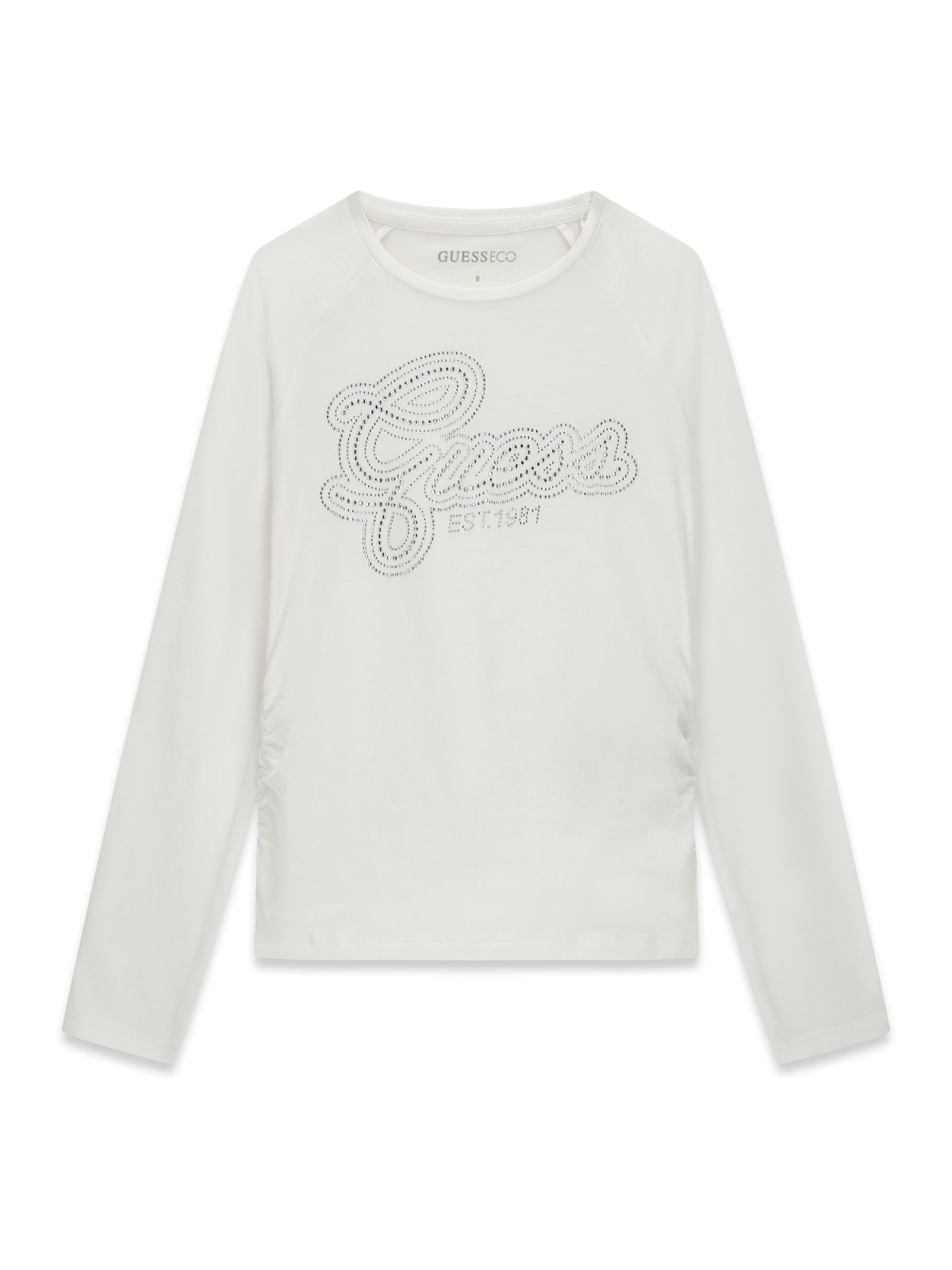 Maglia a Maniche Lunghe Bianco Guess Bambina