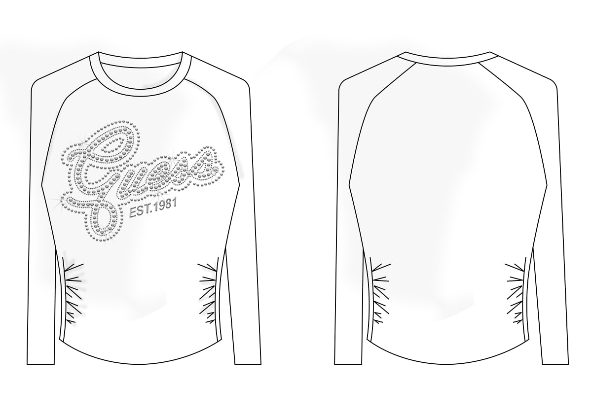 Maglia a Maniche Lunghe Bianco Guess Bambina