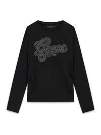 Maglia a Maniche Lunghe Nero Guess Bambina