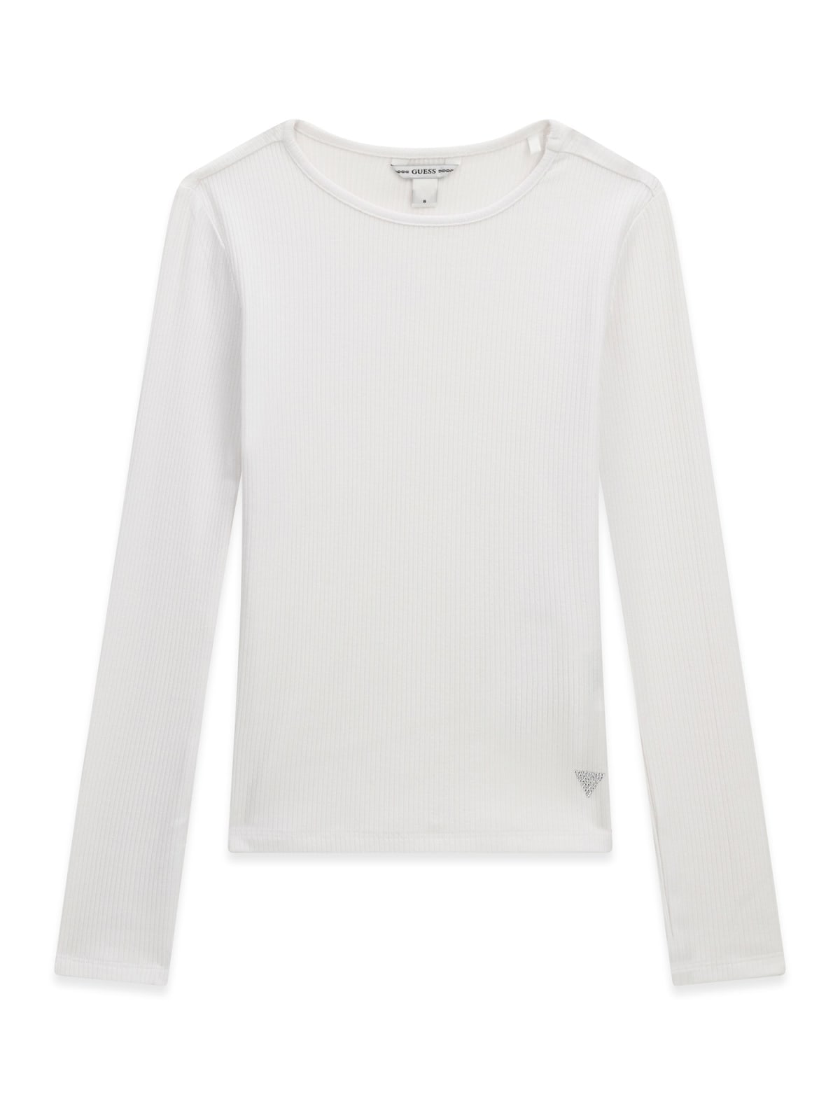 Maglia a Maniche Lunghe Bianco Guess Bambina