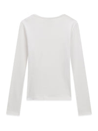 Maglia a Maniche Lunghe Bianco Guess Bambina