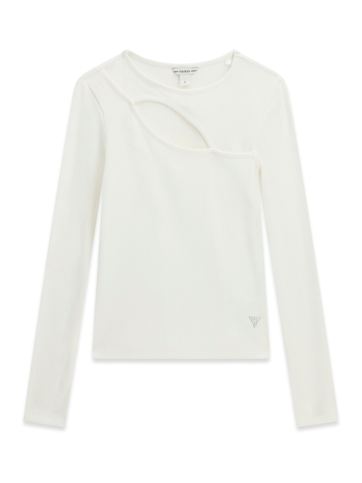 Maglia a Maniche Lunghe Bianco Guess Bambina