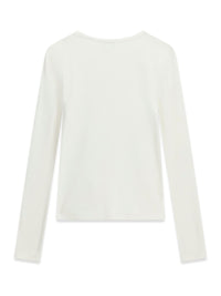 Maglia a Maniche Lunghe Bianco Guess Bambina