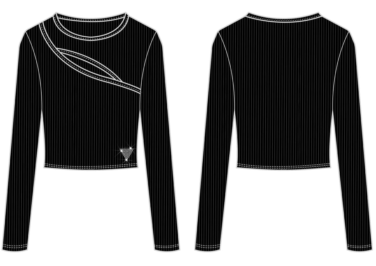 Maglia a Maniche Lunghe Nero Guess Bambina