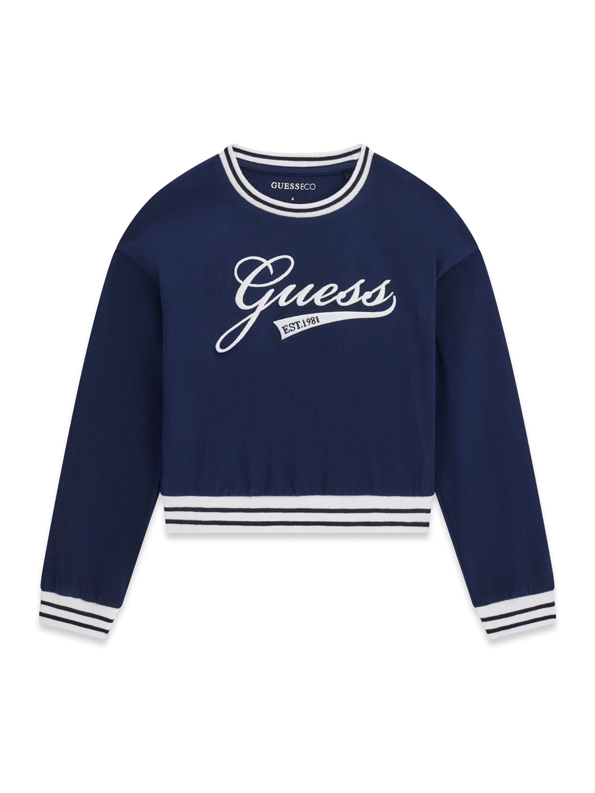 Maglia a Maniche Lunghe Blu Guess Bambina