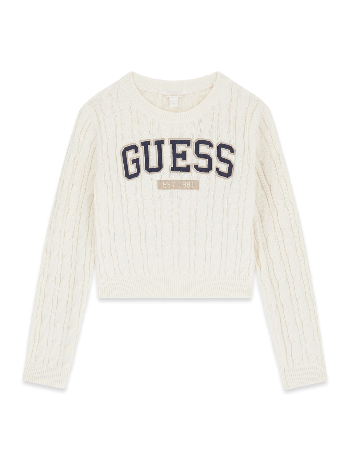 Maglia Bianco Panna Guess Bambina