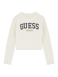 Maglia Bianco Panna Guess Bambina