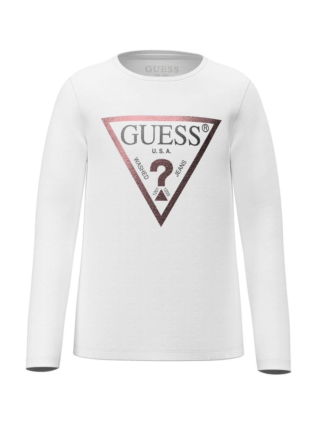 T-SHIRT CON LOGO FRONTALE GUESS