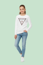 T-SHIRT CON LOGO FRONTALE GUESS