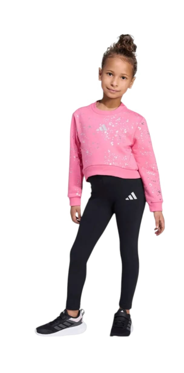 Tuta adidas leopardata fucsia/nero