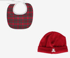 SET BABY BAVETTA E CAPPELLINO NATALE NEONATO KLAIADì