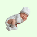SET COMPOSTO DA CAPPELINO E BABUCCE  BABY IN LANA KLAIADI'