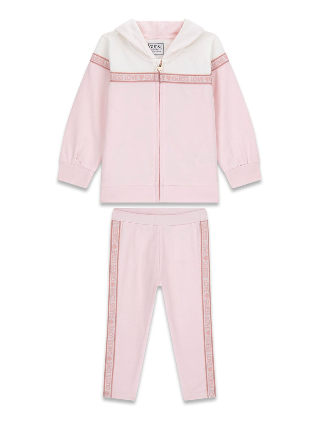 TUTA GUESS CON ZIP E CAPPUCCIO