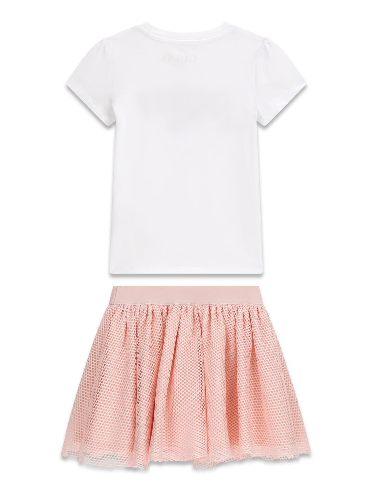 T-shirt Guess con Paillettes + Gonna a Rete - Bambina