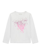 T-SHIRT CON LOGO GUESS GLITTERATO