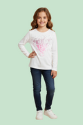 T-SHIRT CON LOGO GUESS GLITTERATO