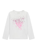 T-shirt con Logo Guess Glitterato - Neonata