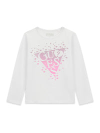 T-shirt con Logo Guess Glitterato - Neonata