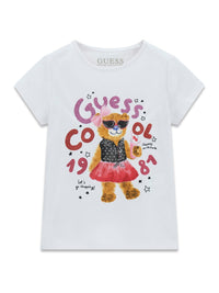 T-shirt con Orsetto e Tulle Guess - Neonata