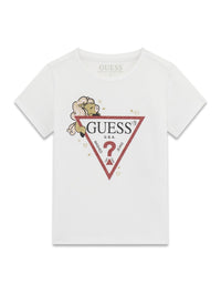 T-shirt con Logo Glitterato Guess - Bambina