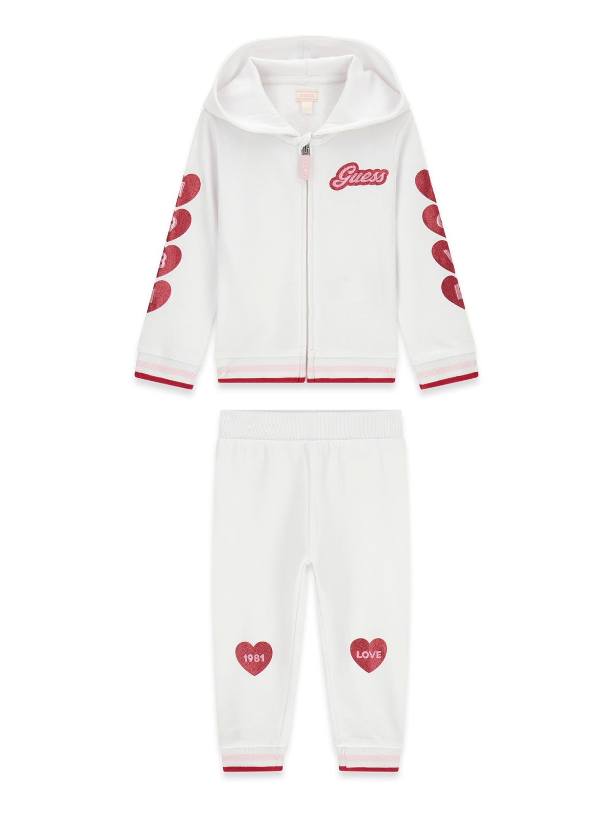Completo Bianco Guess Bambina