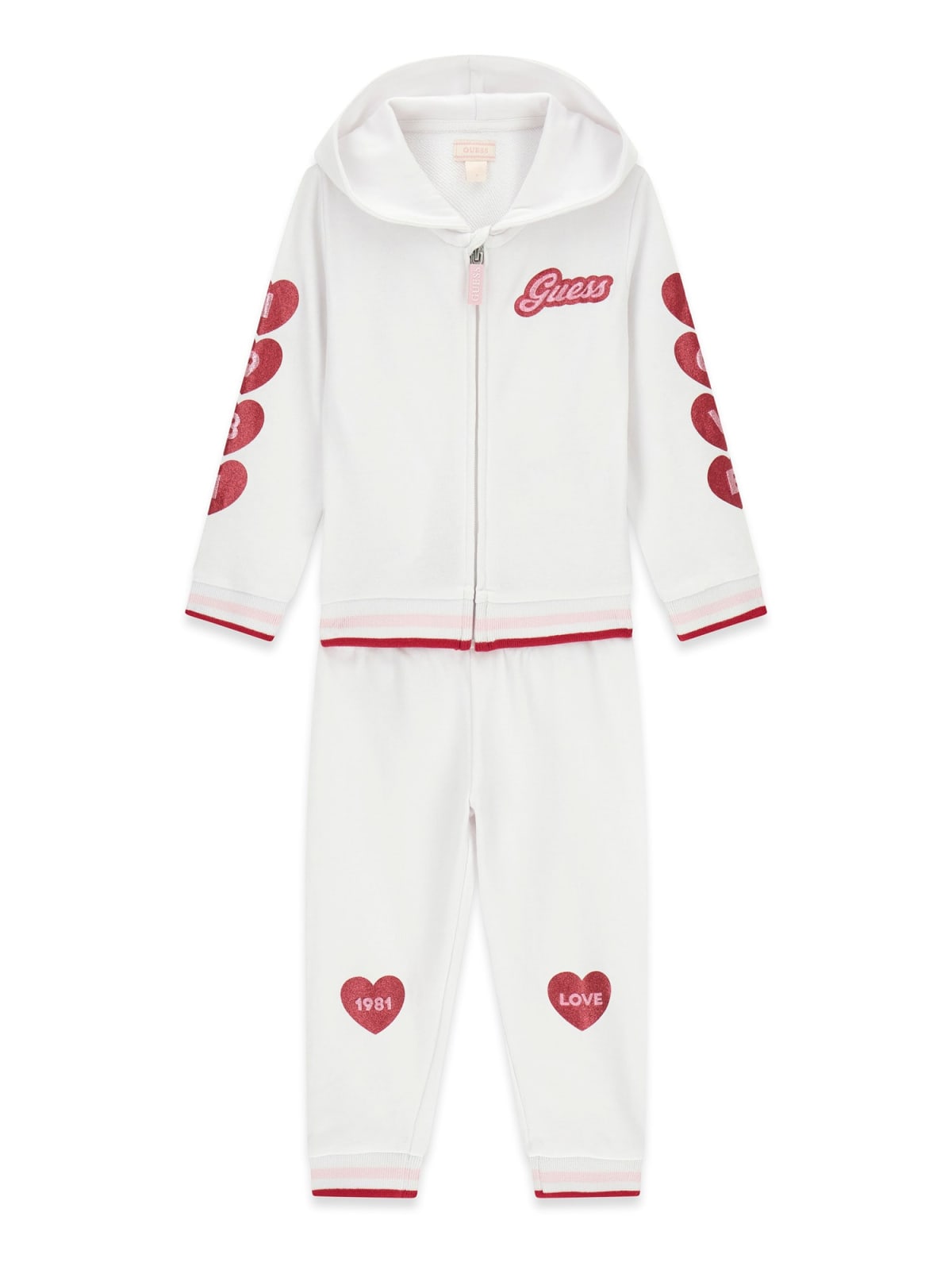 Completo Bianco Guess Bambina